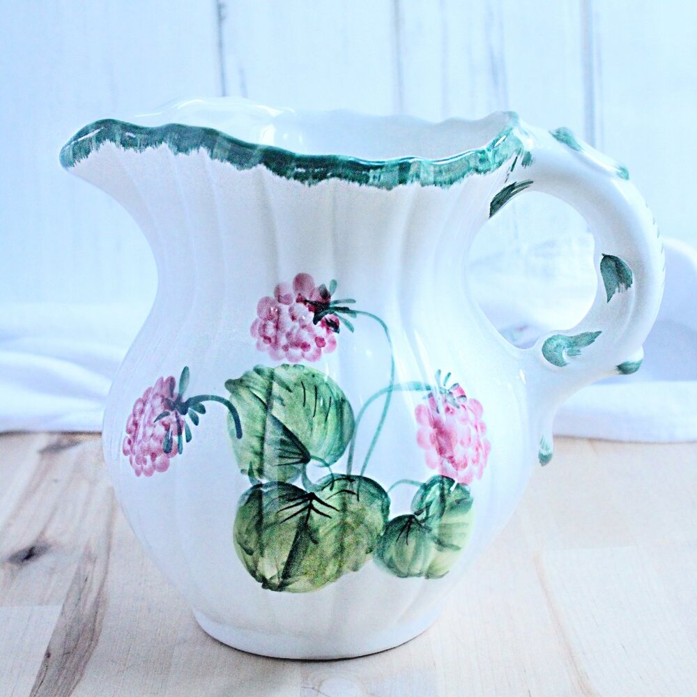 CLEARANCE! Vintage Hand Painted Pitcher from Italy